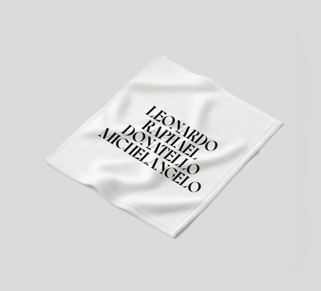 LEO, RAPH, DONNIE E MIKEY coperta in pile da n.4