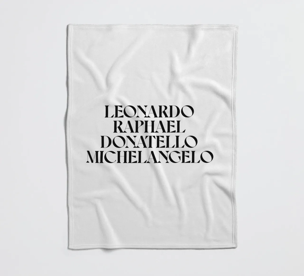 LEO, RAPH, DONNIE E MIKEY coperta in pile da n.4