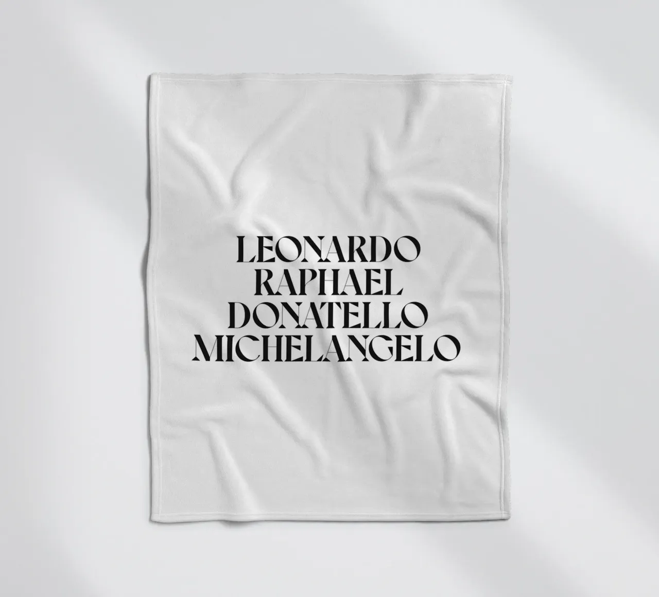 LEO, RAPH, DONNIE E MIKEY coperta in pile da n.4