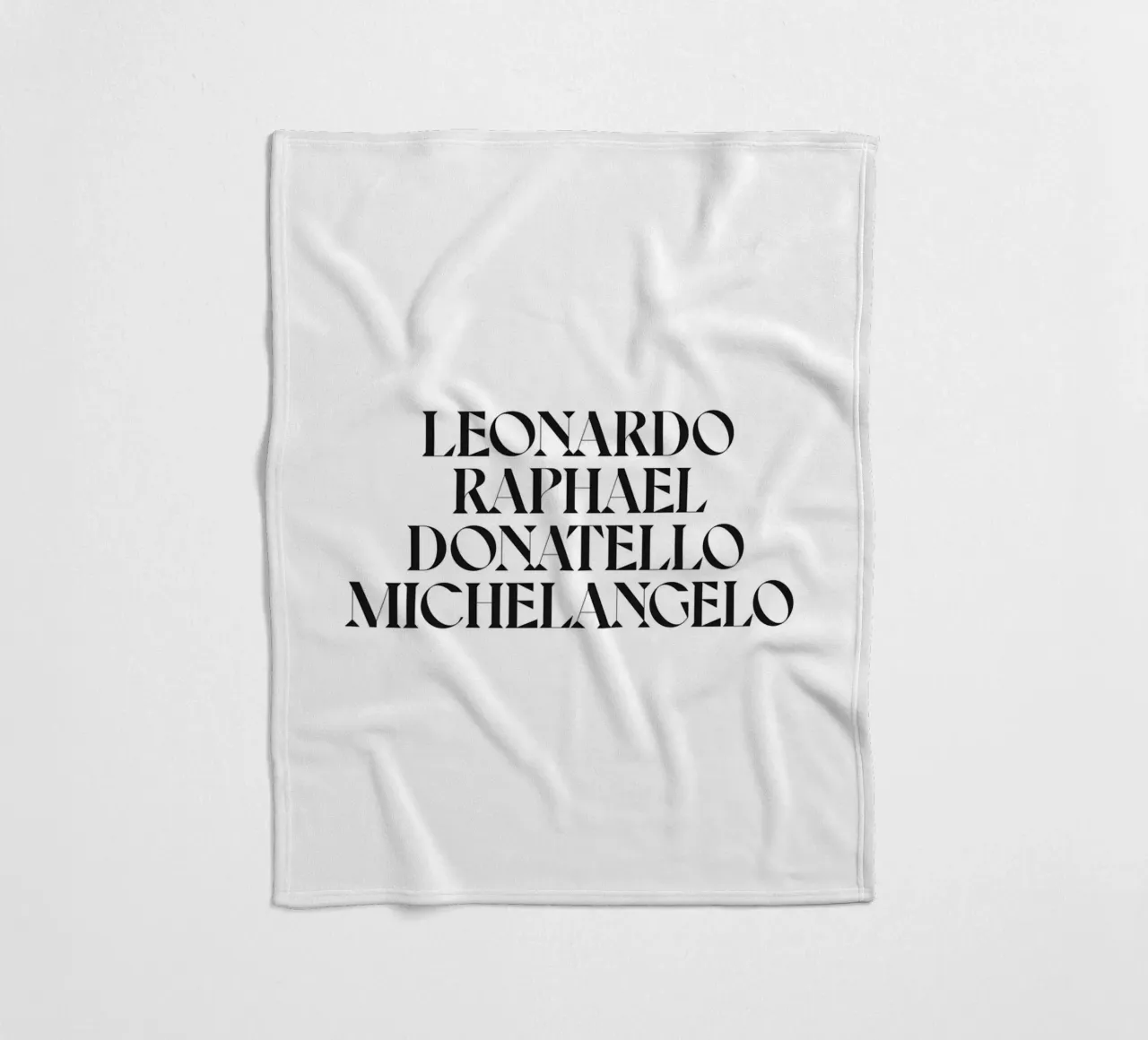 LEO, RAPH, DONNIE E MIKEY coperta in pile da n.4