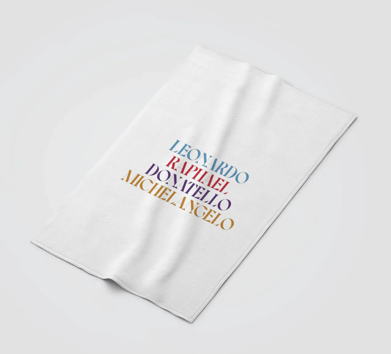 LEO, RAPH, DONNIE, MIKEY COLOR fleece blanket by n.4