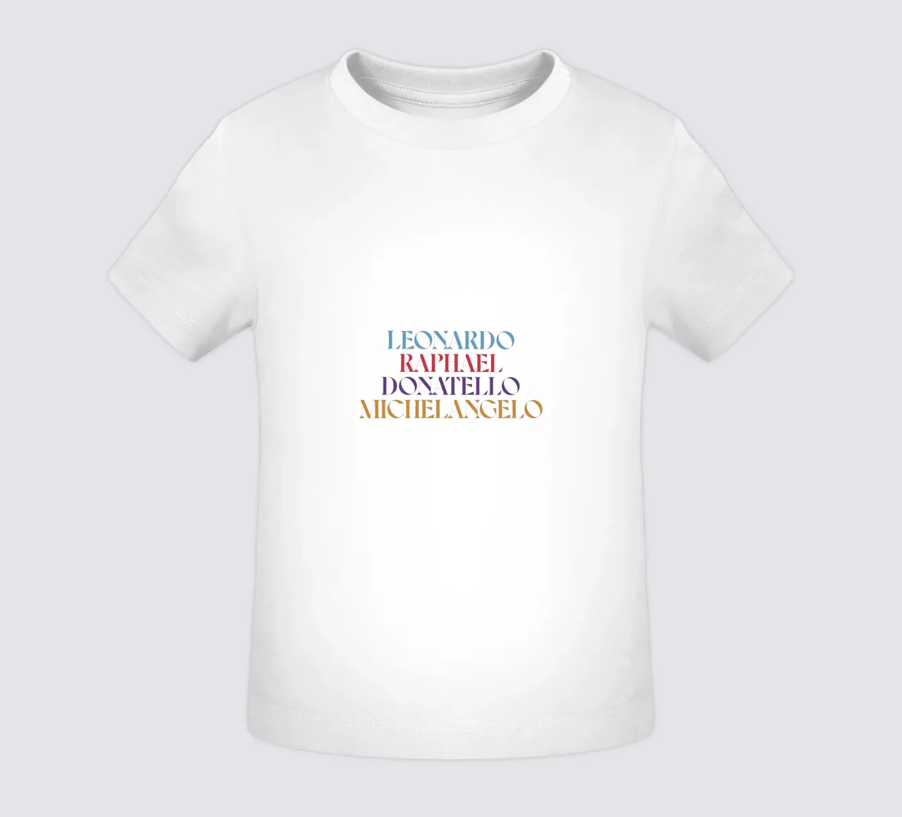 LEO, RAPH, DONNIE, MIKEY COLOR baby t-shirt by n.4