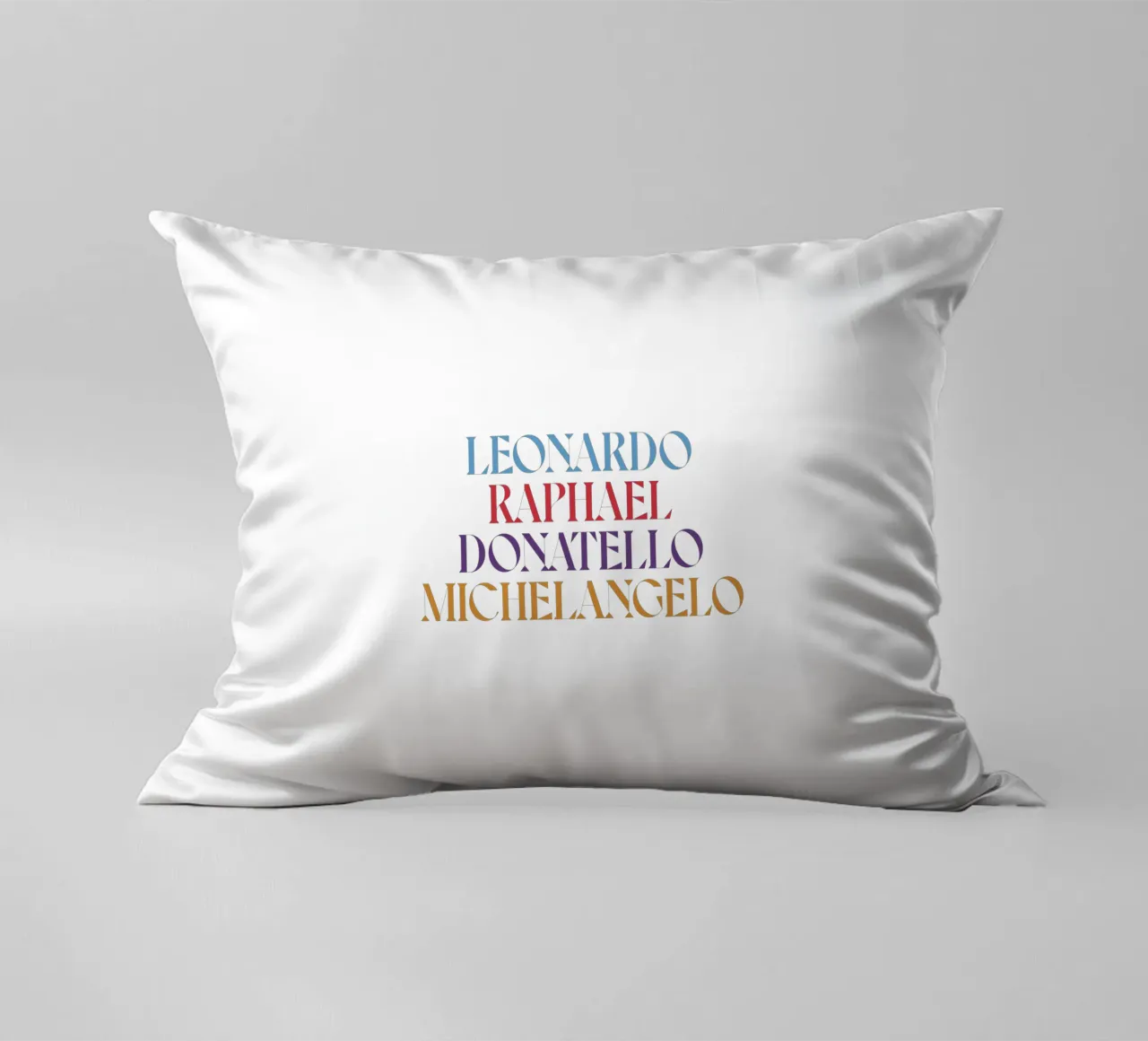 LEO, RAPH, DONNIE, MIKEY COLORE cuscino da n.4