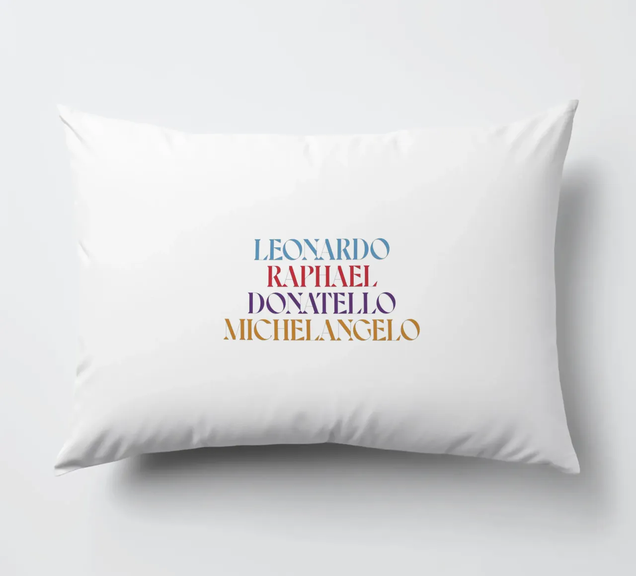 LEO, RAPH, DONNIE, MIKEY COLORE cuscino da n.4