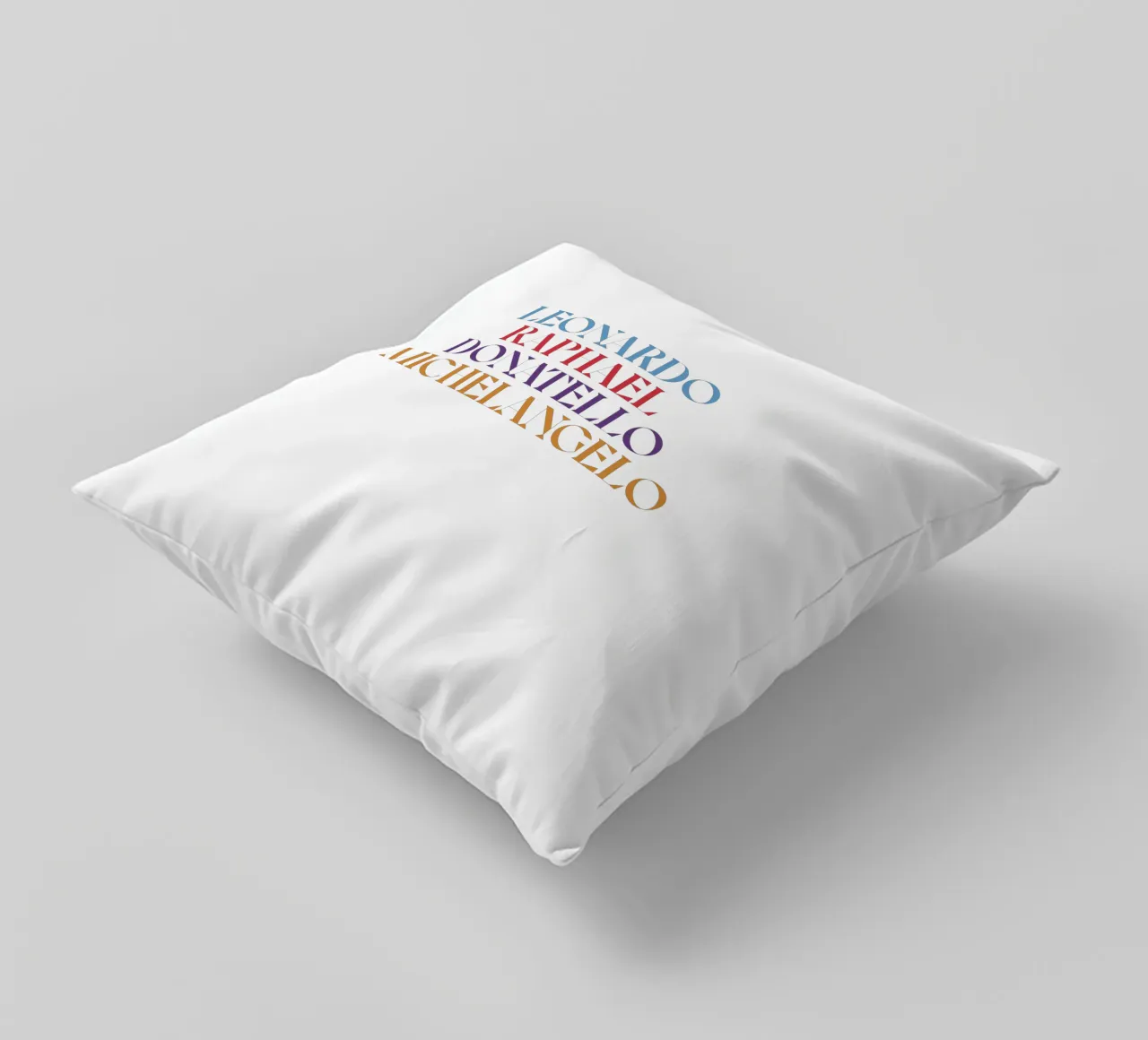 LEO, RAPH, DONNIE, MIKEY COLORE cuscino da n.4