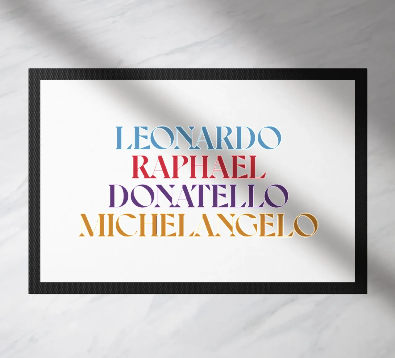 LEO, RAPH, DONNIE, MIKEY COLORE zerbino da n.4