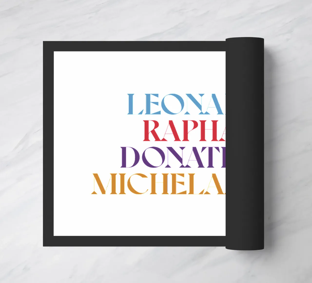 LEO, RAPH, DONNIE, MIKEY COLORE zerbino da n.4