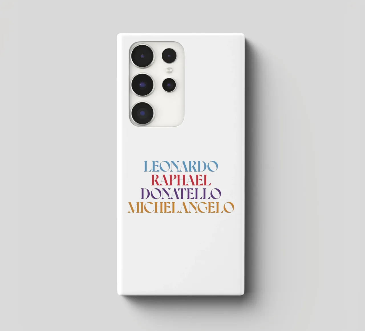 LEO, RAPH, DONNIE, MIKEY COLORE cover samsung da n.4