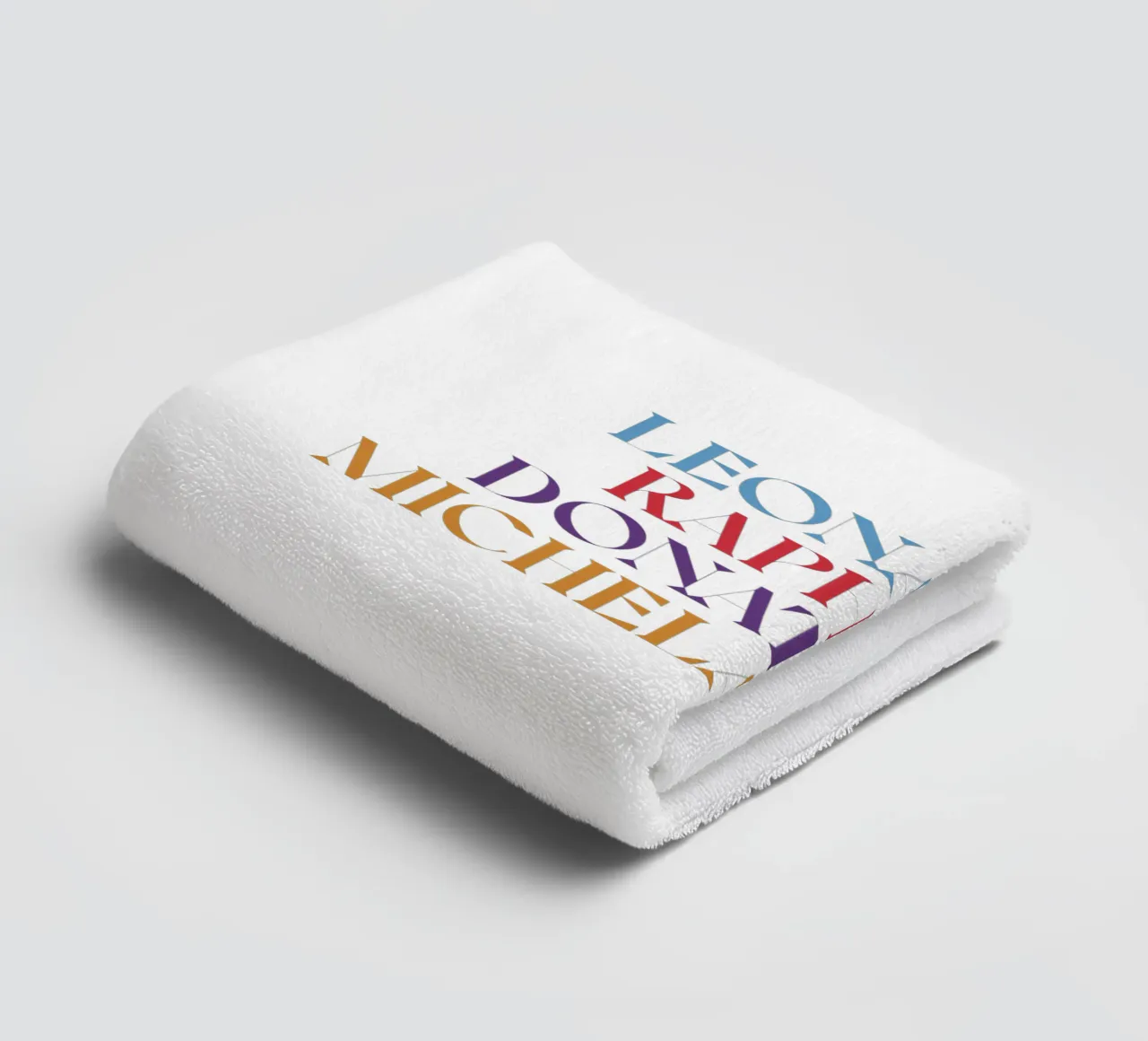 LEO, RAPH, DONNIE, MIKEY COLORE asciugamano da bagno da n.4