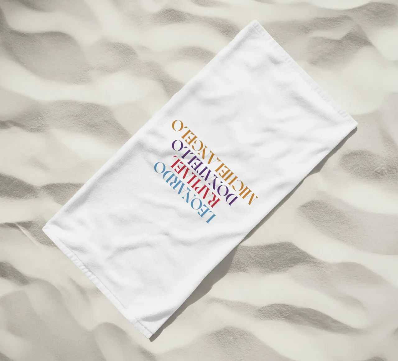 LEO, RAPH, DONNIE, MIKEY COLORE telo mare da n.4