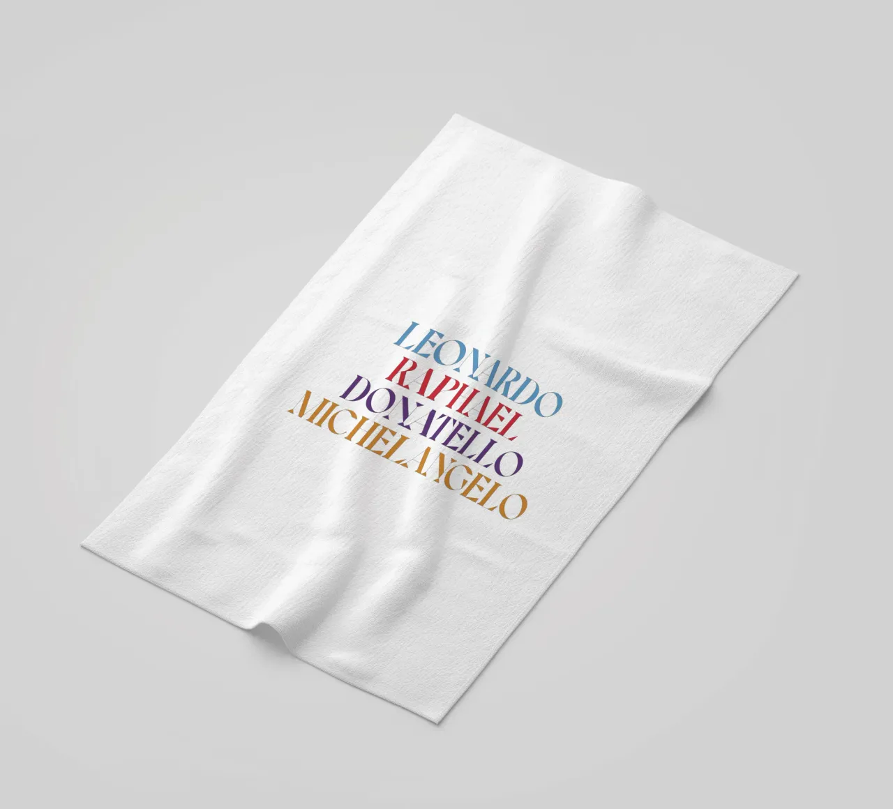 LEO, RAPH, DONNIE, MIKEY COLORE telo mare da n.4