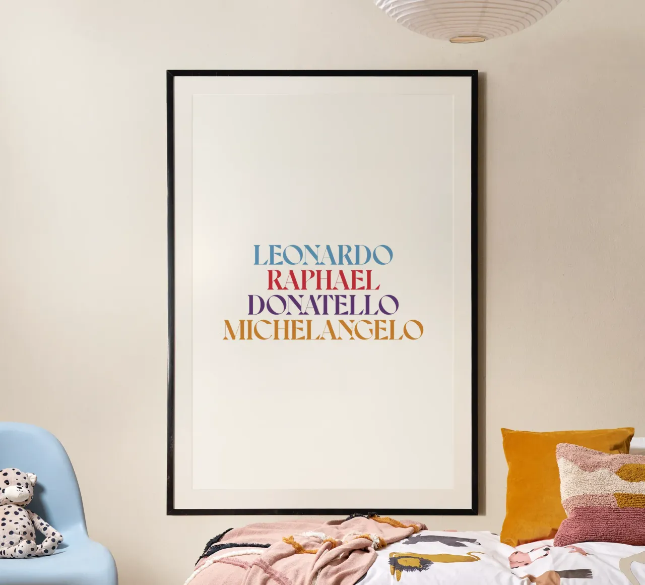 LEO, RAPH, DONNIE, MIKEY COLORE carta hahnemühle da n.4