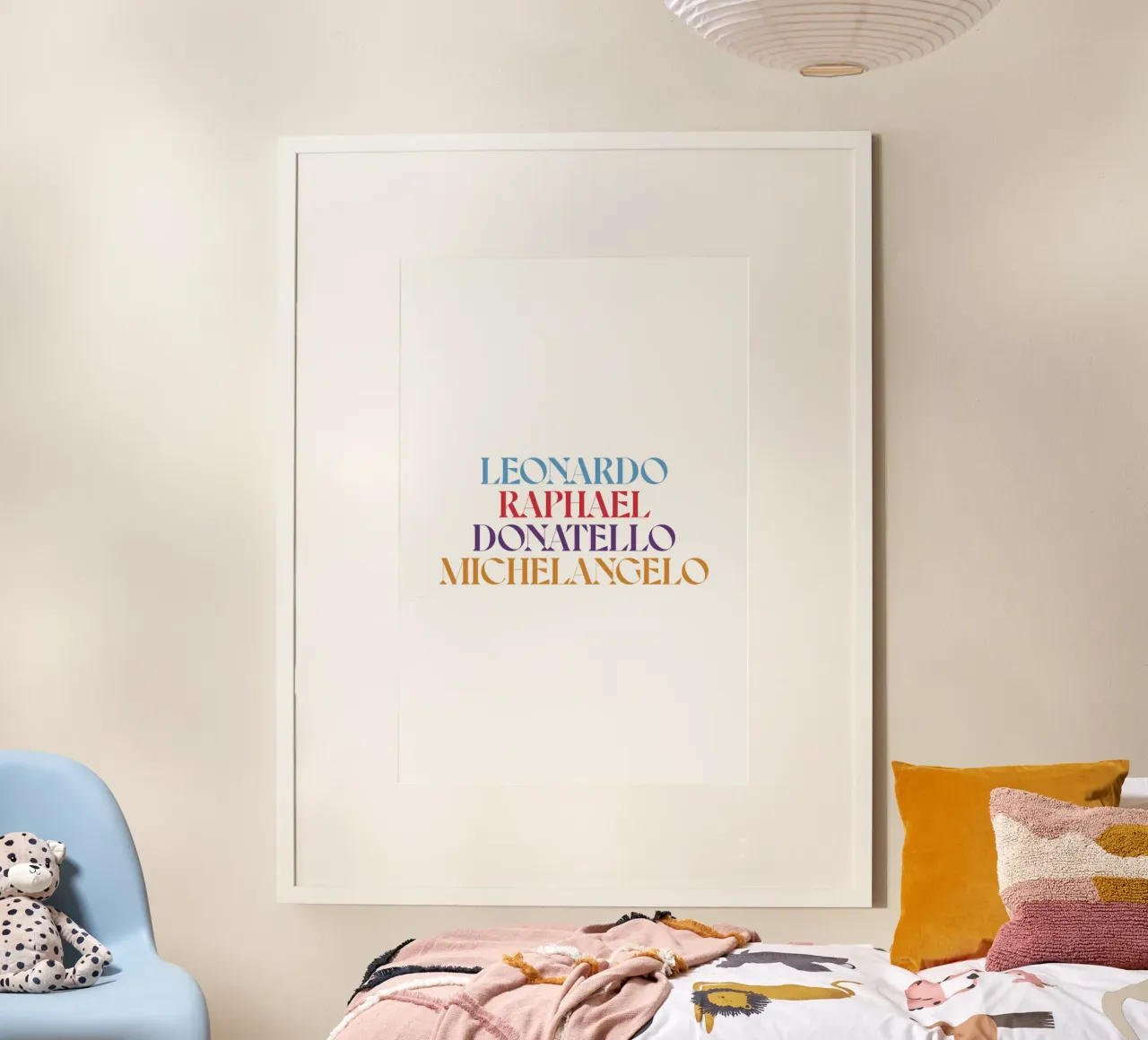 LEO, RAPH, DONNIE, MIKEY COLORE carta hahnemühle da n.4