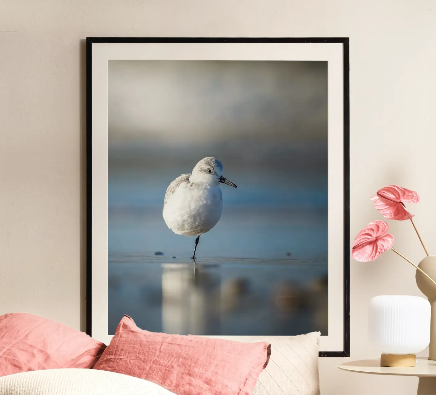 Sanderling Poster von Tom's Wildlife