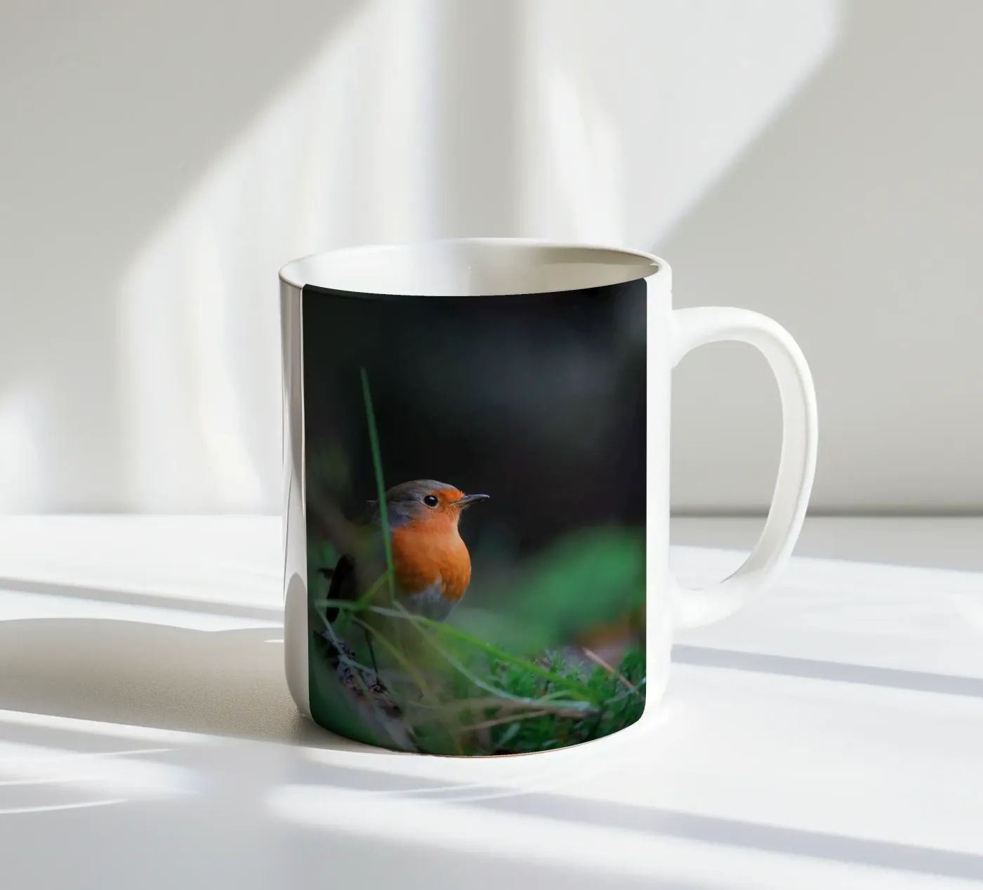 Robin ceramic mug by Tom's Wildlife
