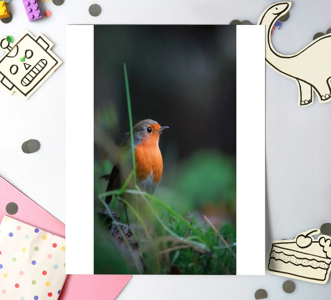 Robin stickervel van Tom's Wildlife