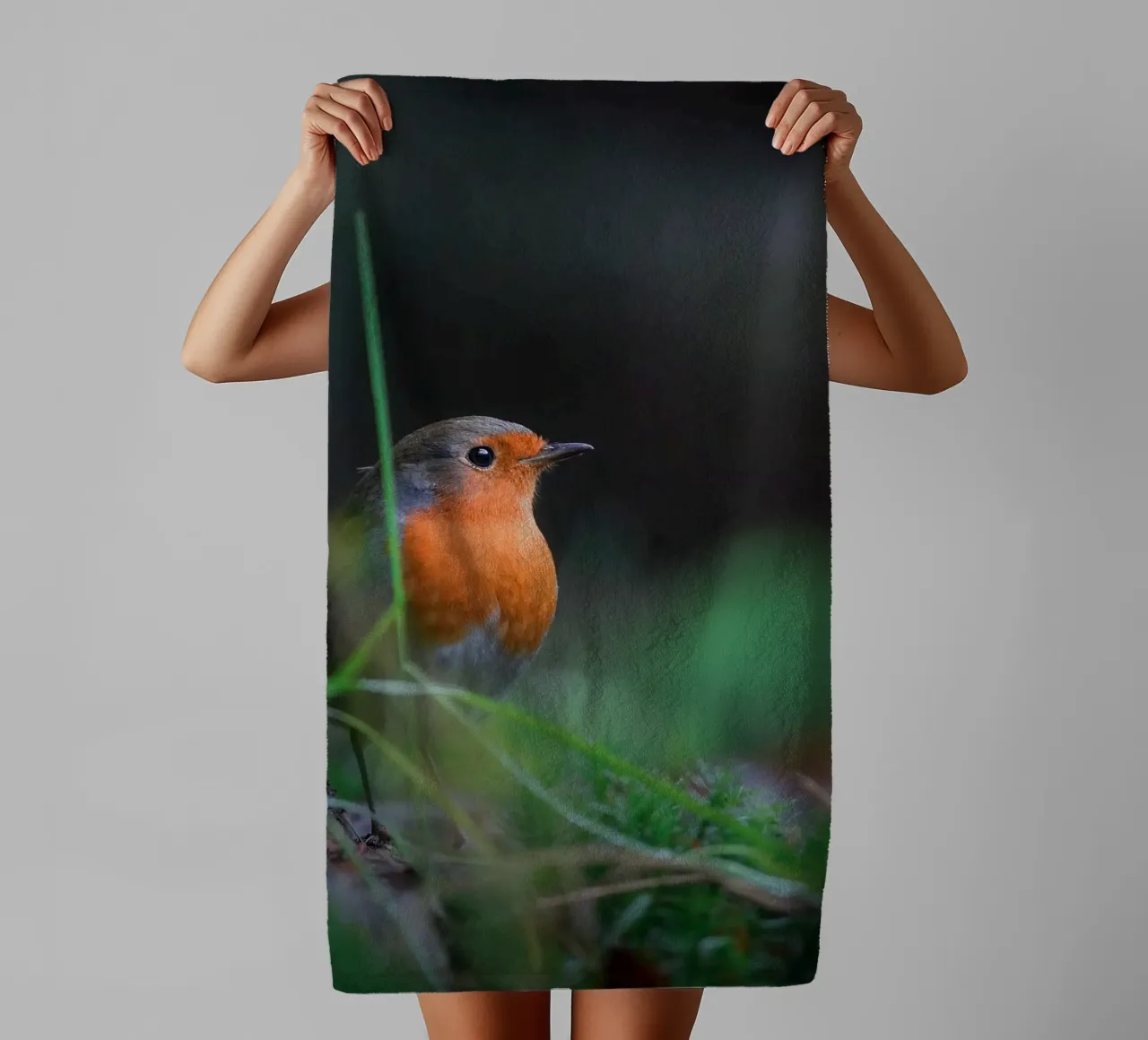 Robin asciugamano da bagno da Tom's Wildlife