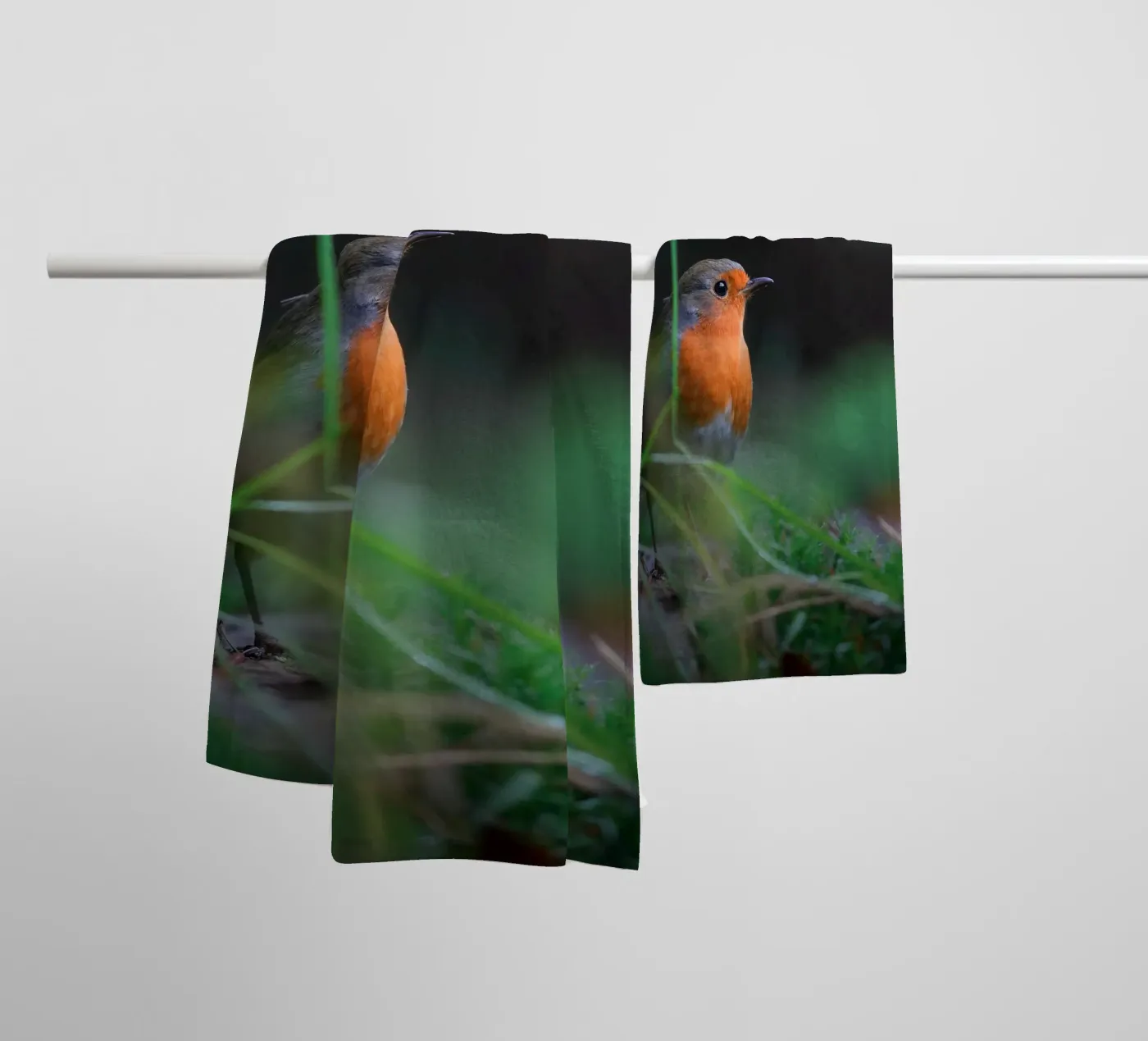 Robin badhanddoek van Tom's Wildlife