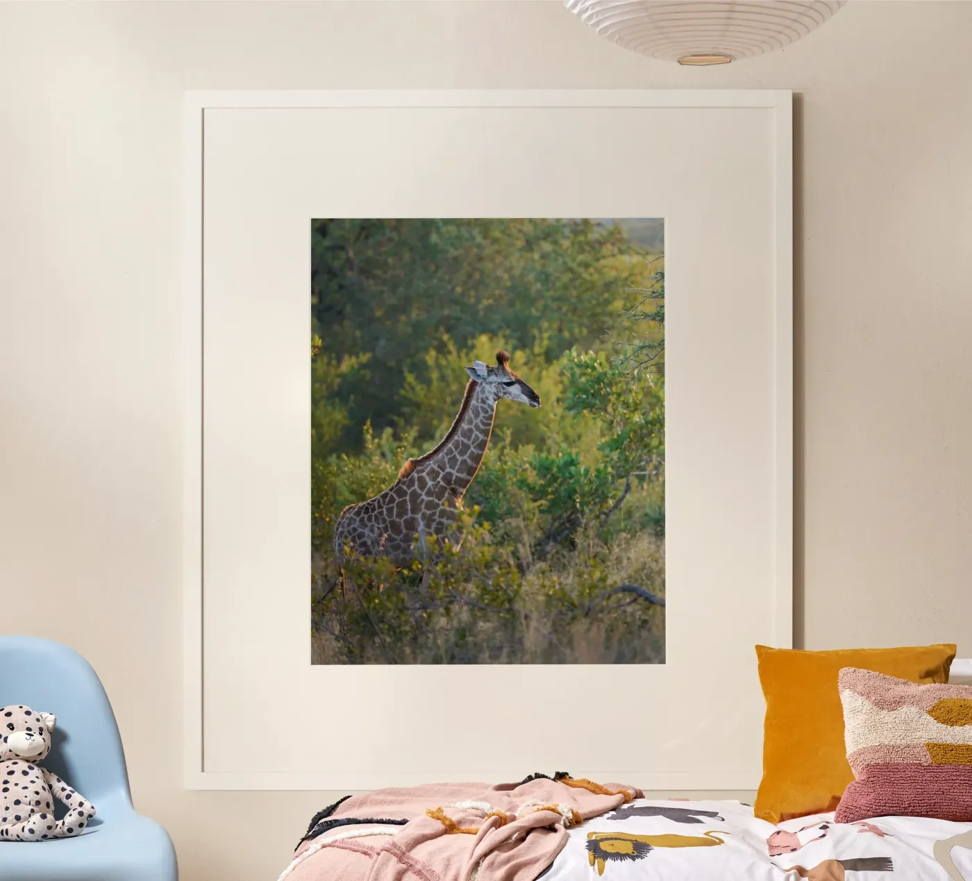 Giraffe young poster da Tom's Wildlife