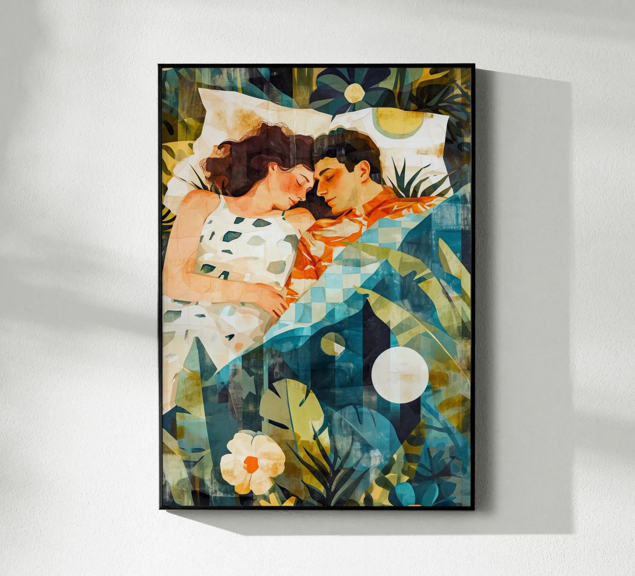 L'amore è nell'aria pittura digitale ad acquerello plexiglass da Justyna Jaszke JBJart