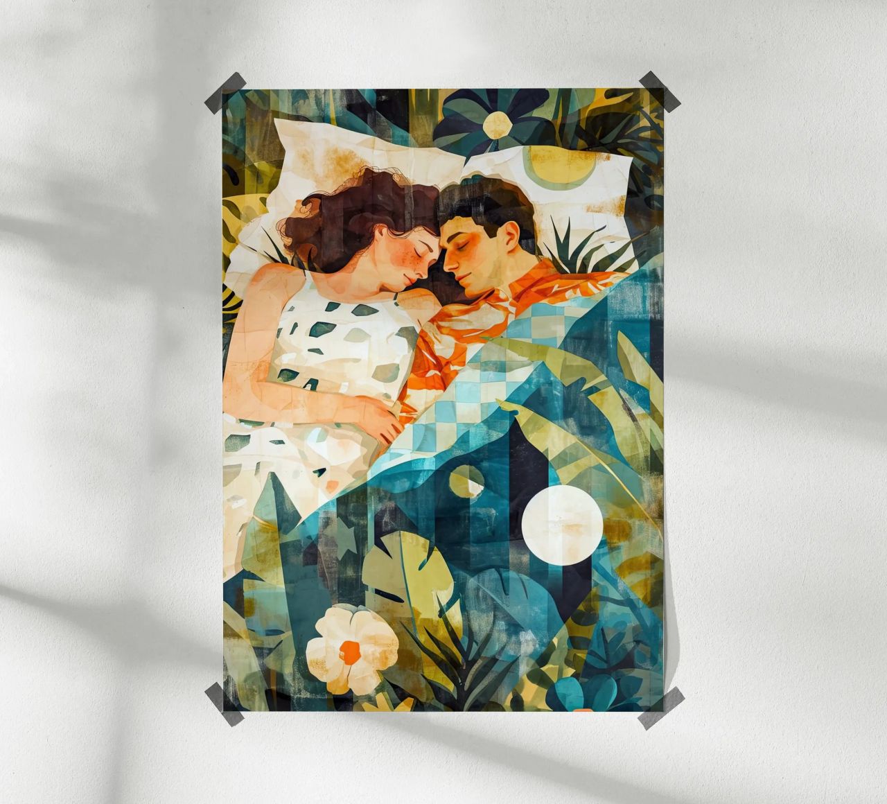 L'amore è nell'aria pittura digitale ad acquerello carta hahnemühle da Justyna Jaszke JBJart