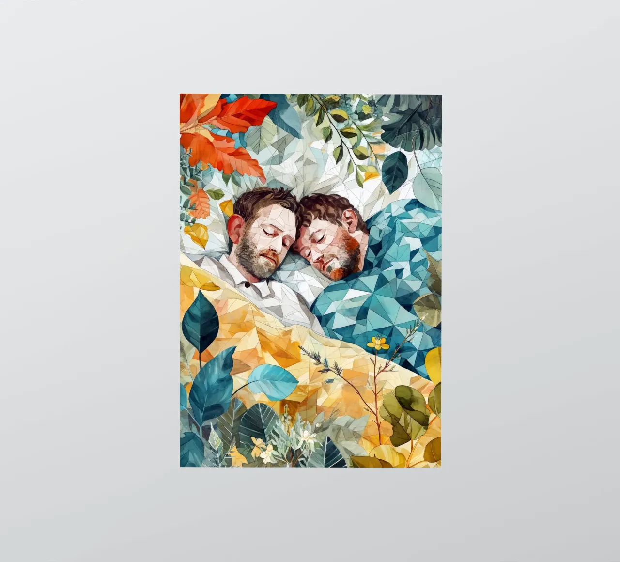Love is in the air watercolor digital painting sticker by Justyna Jaszke JBJart