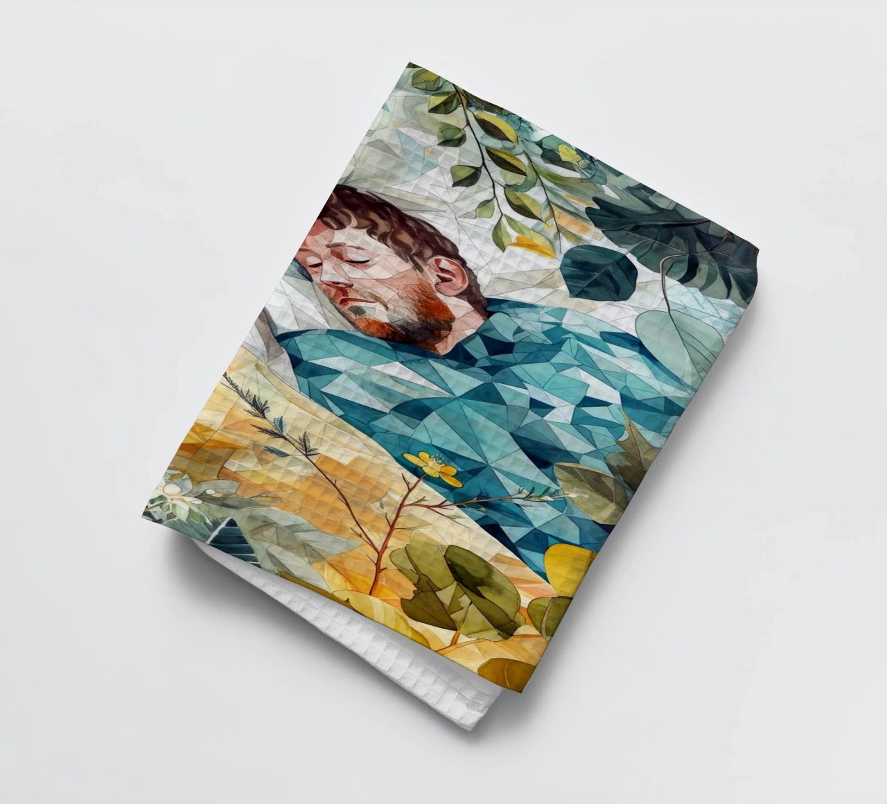 L'amour est dans l'air aquarelle peinture numérique torchon de Justyna Jaszke JBJart