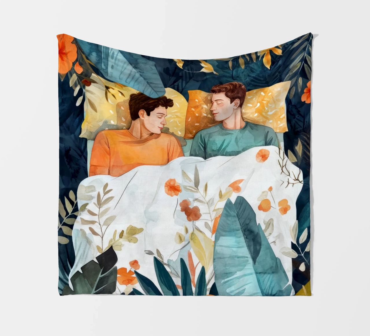 L'amore è nell'aria pittura digitale ad acquerello coperta in pile da Justyna Jaszke JBJart