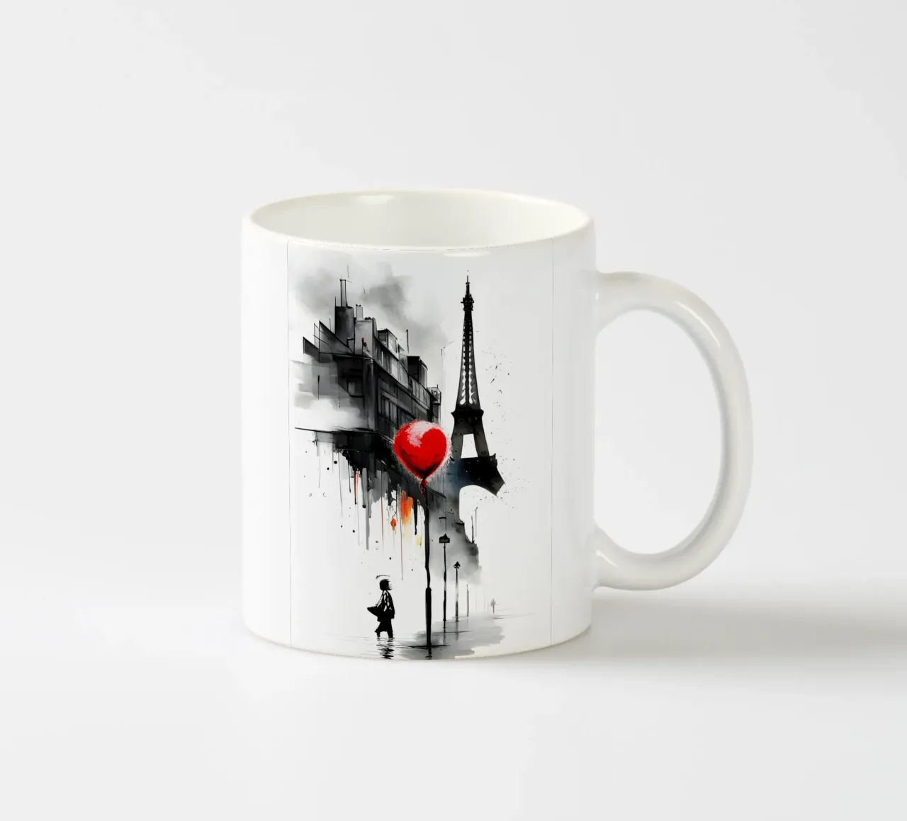 Inspired by Banksy ceramic mug by Art Digital Visuel