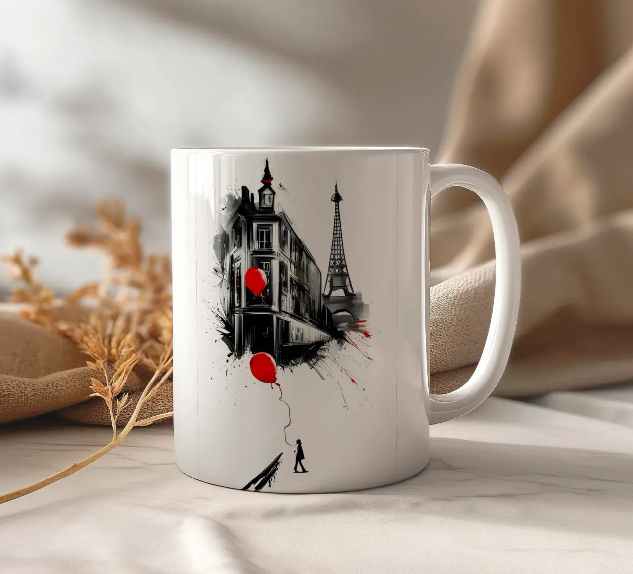 Ispirato da Banksy tazza in ceramica da Art Digital Visuel