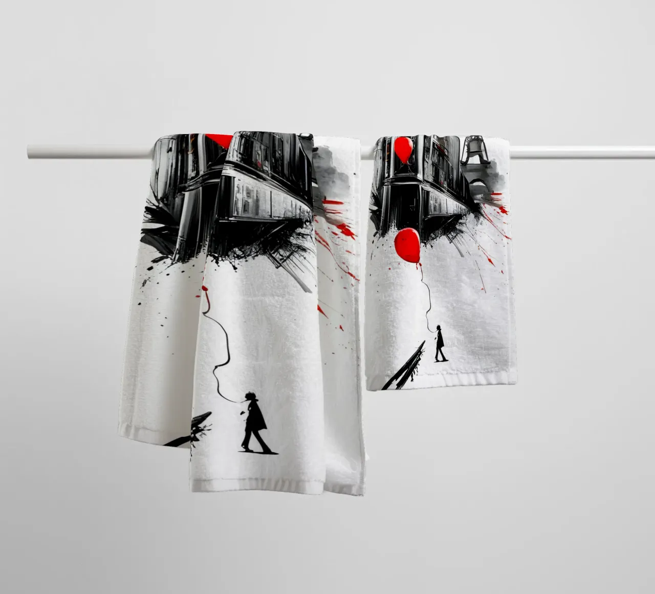 Inspired by Banksy towel by Art Digital Visuel