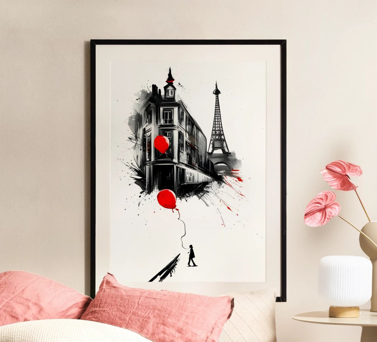 Inspiriert von Banksy Poster von Art Digital Visuel