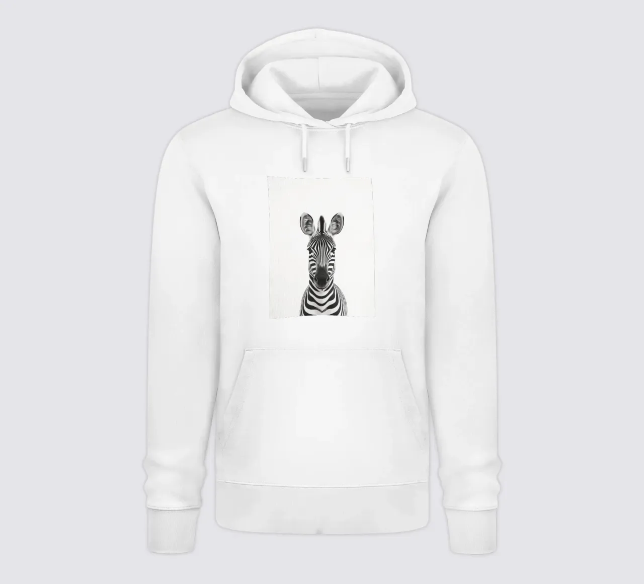 Toni simpatica zebra felpa con cappuccio da Carinaprint