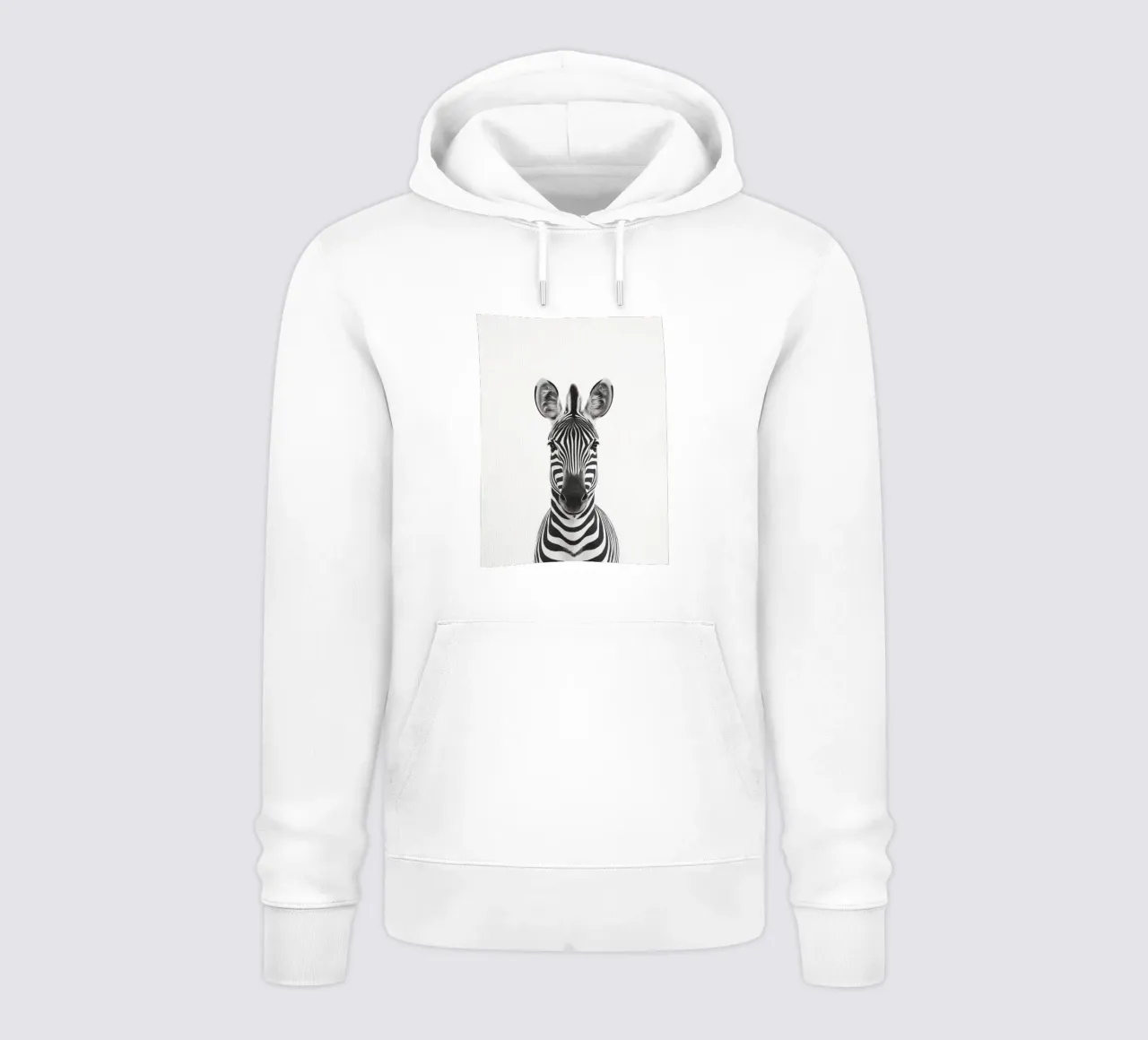 Toni simpatica zebra felpa con cappuccio da Carinaprint