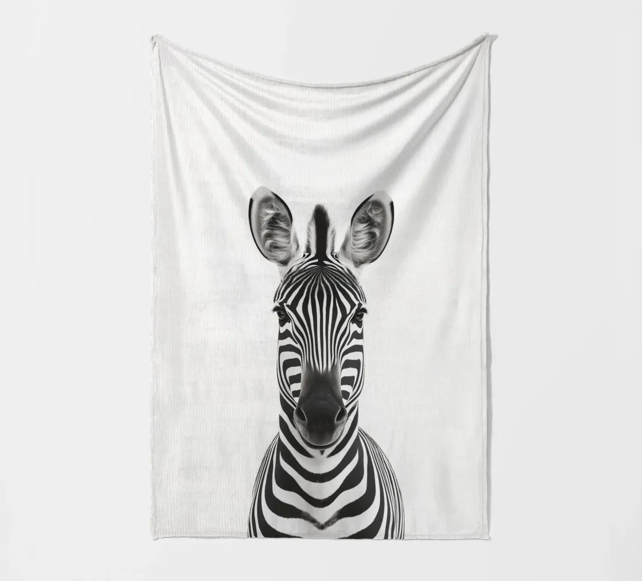 Toni simpatica zebra coperta in pile da Carinaprint
