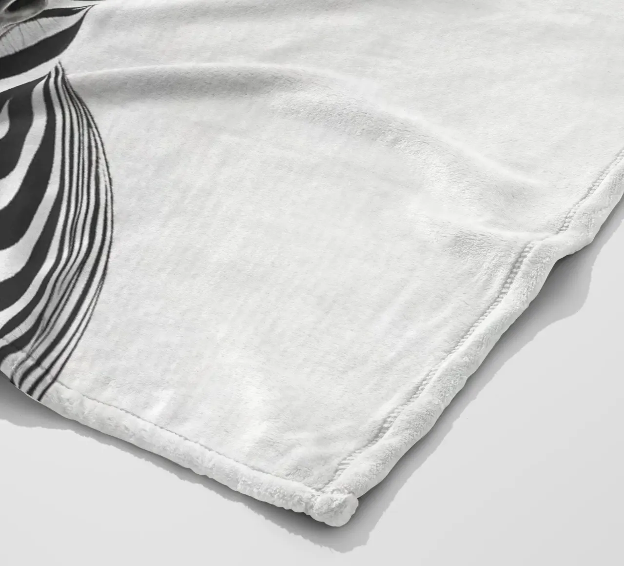 Toni simpatica zebra coperta in pile da Carinaprint