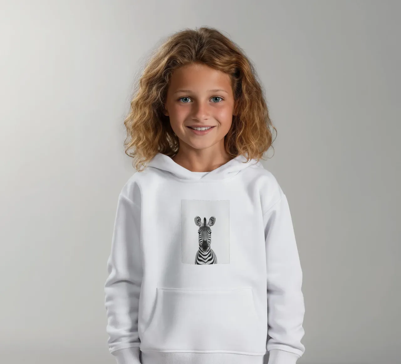 Toni simpatica zebra felpa bambino con cappuccio da Carinaprint