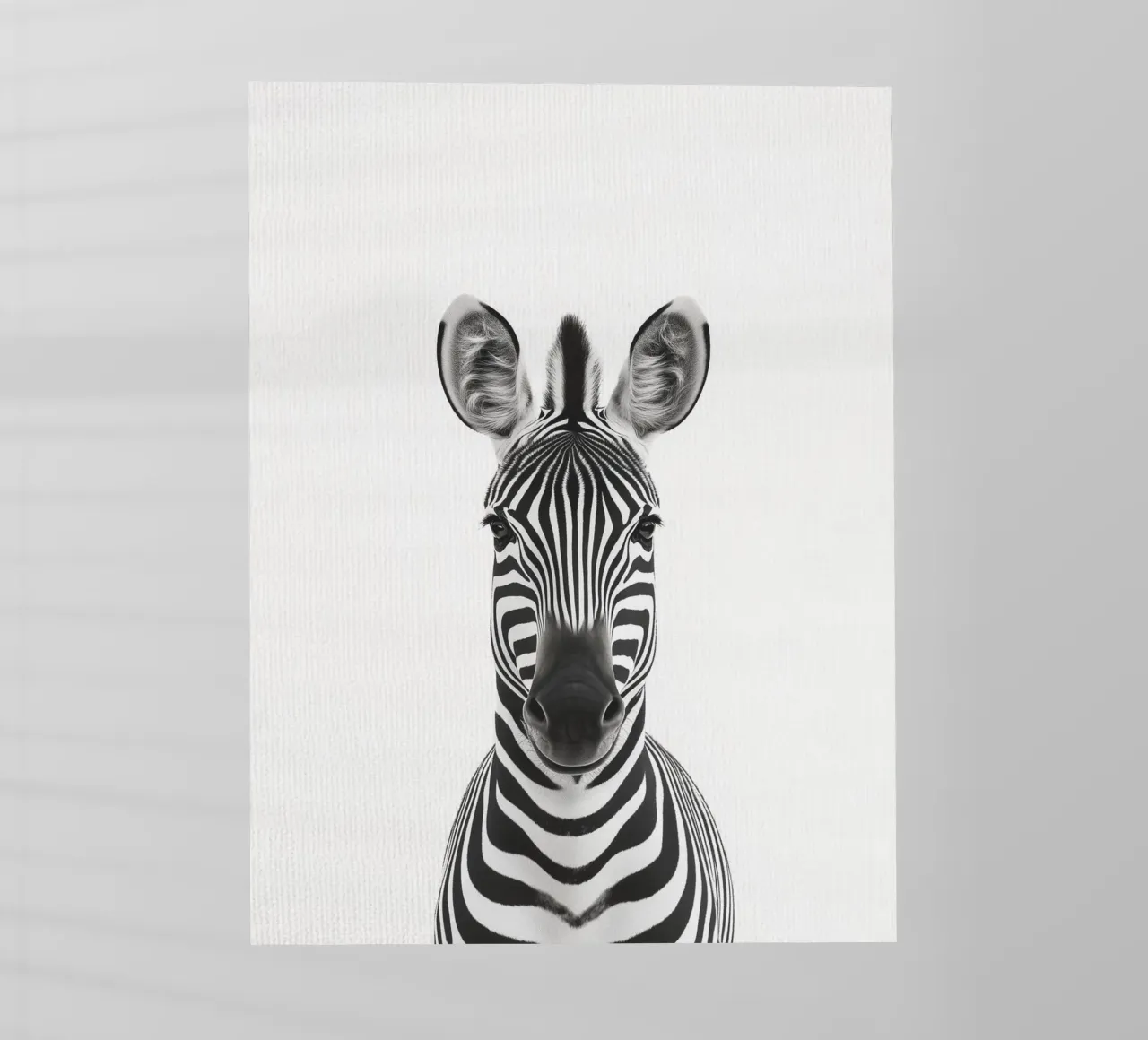 Toni simpatica zebra pellicola backlit da Carinaprint