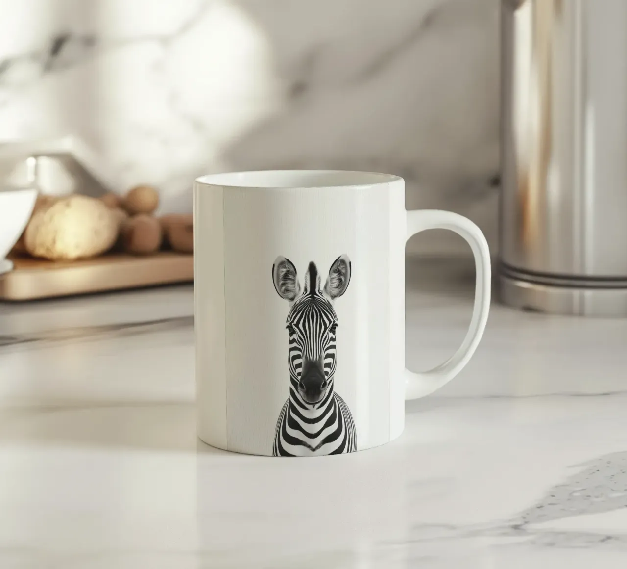 Toni Niedliches Zebra Keramik Tasse von Carinaprint