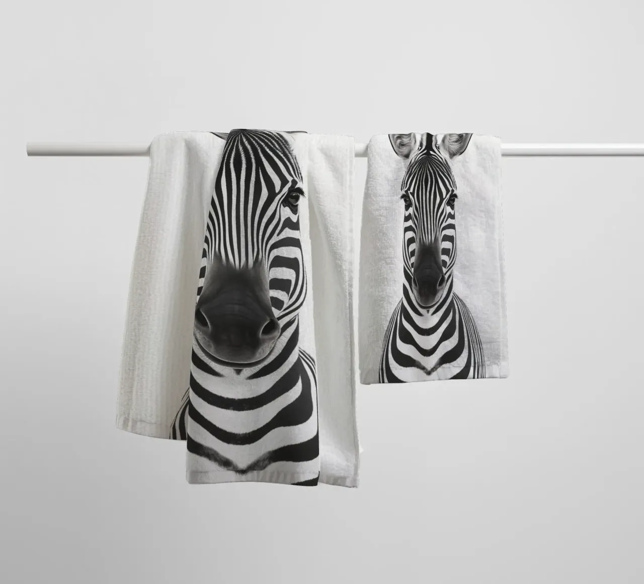 Toni simpatica zebra asciugamano da bagno da Carinaprint
