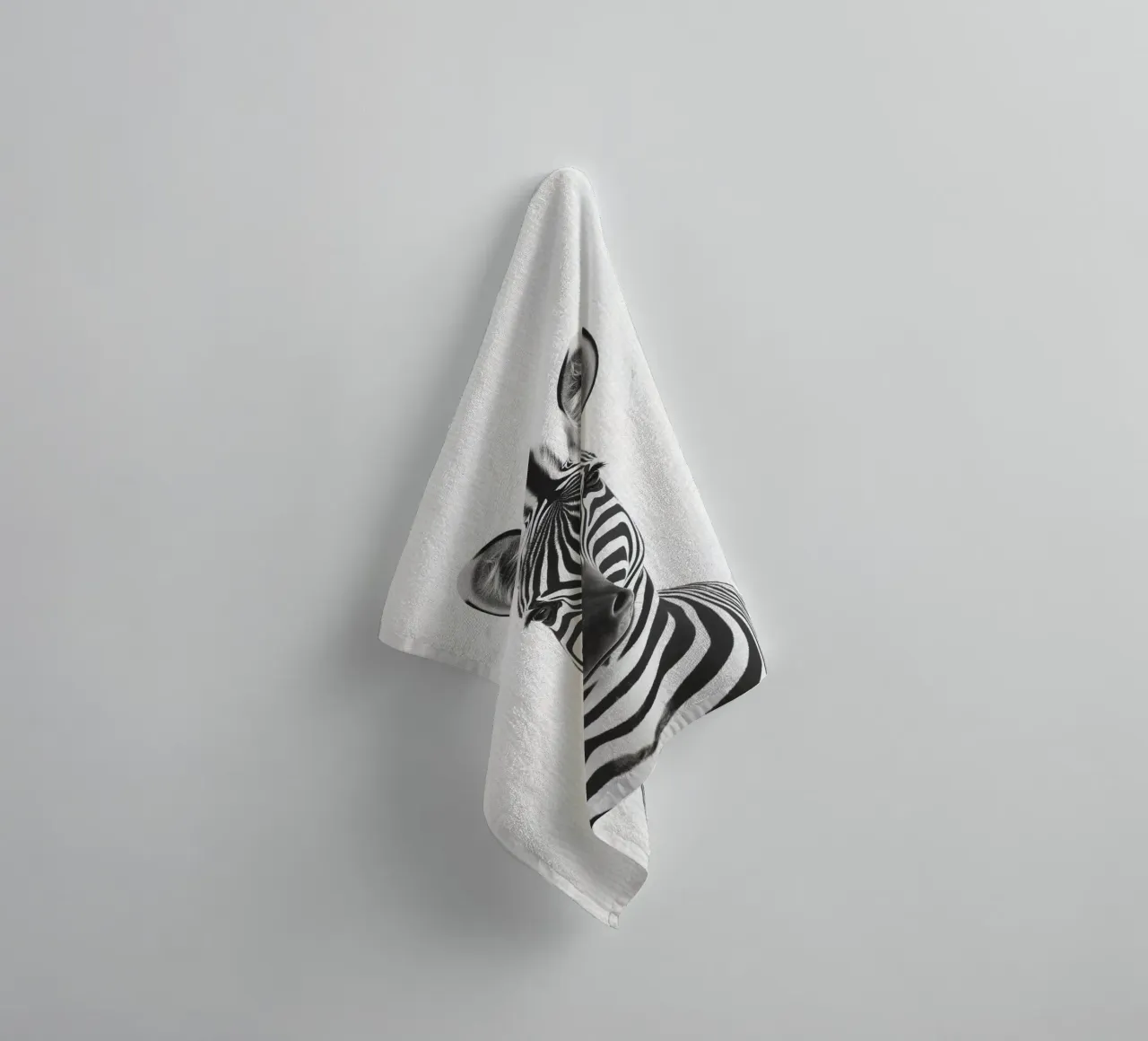 Toni simpatica zebra asciugamano da bagno da Carinaprint