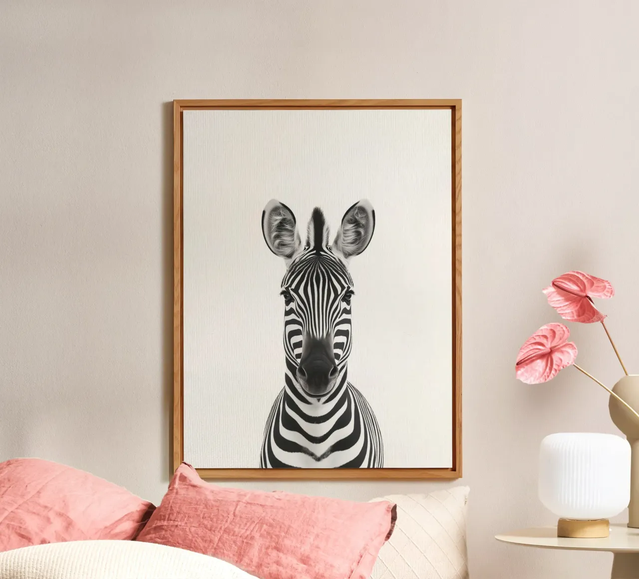 Toni simpatica zebra alluminio dibond da Carinaprint