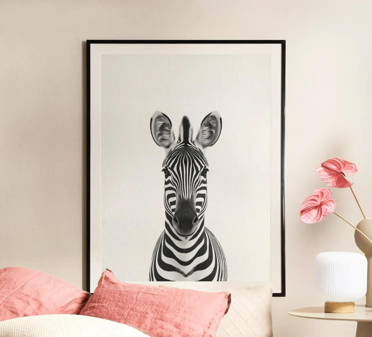 Toni simpatica zebra poster da Carinaprint
