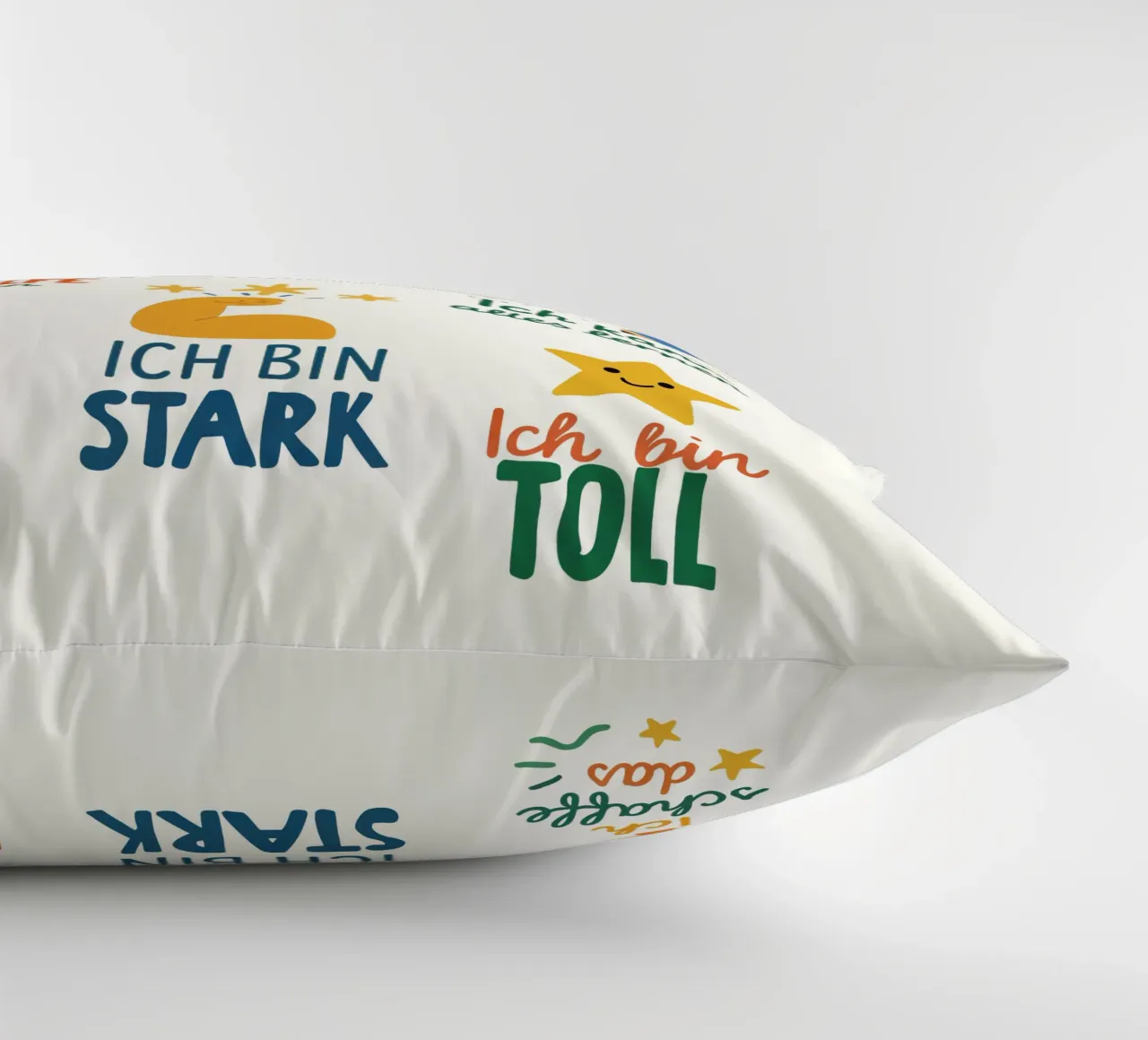Ich bin stark & mutig - Affirmationen Poster cuscino da KidzStudio