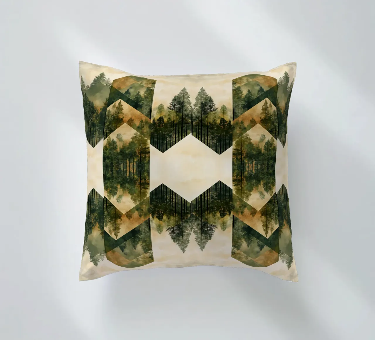 Green Emerge - Tiled cuscino da The Quiet Senju