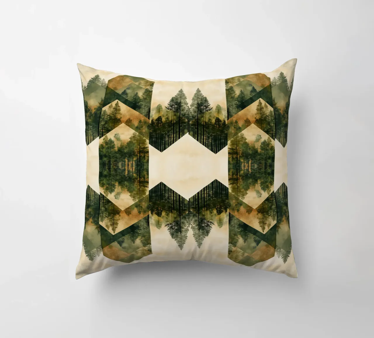 Green Emerge - Tiled cuscino da The Quiet Senju