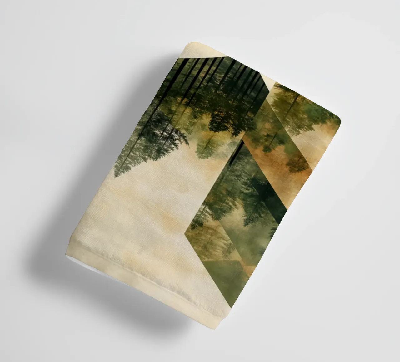 Green Emerge - Tiled asciugamano da bagno da The Quiet Senju