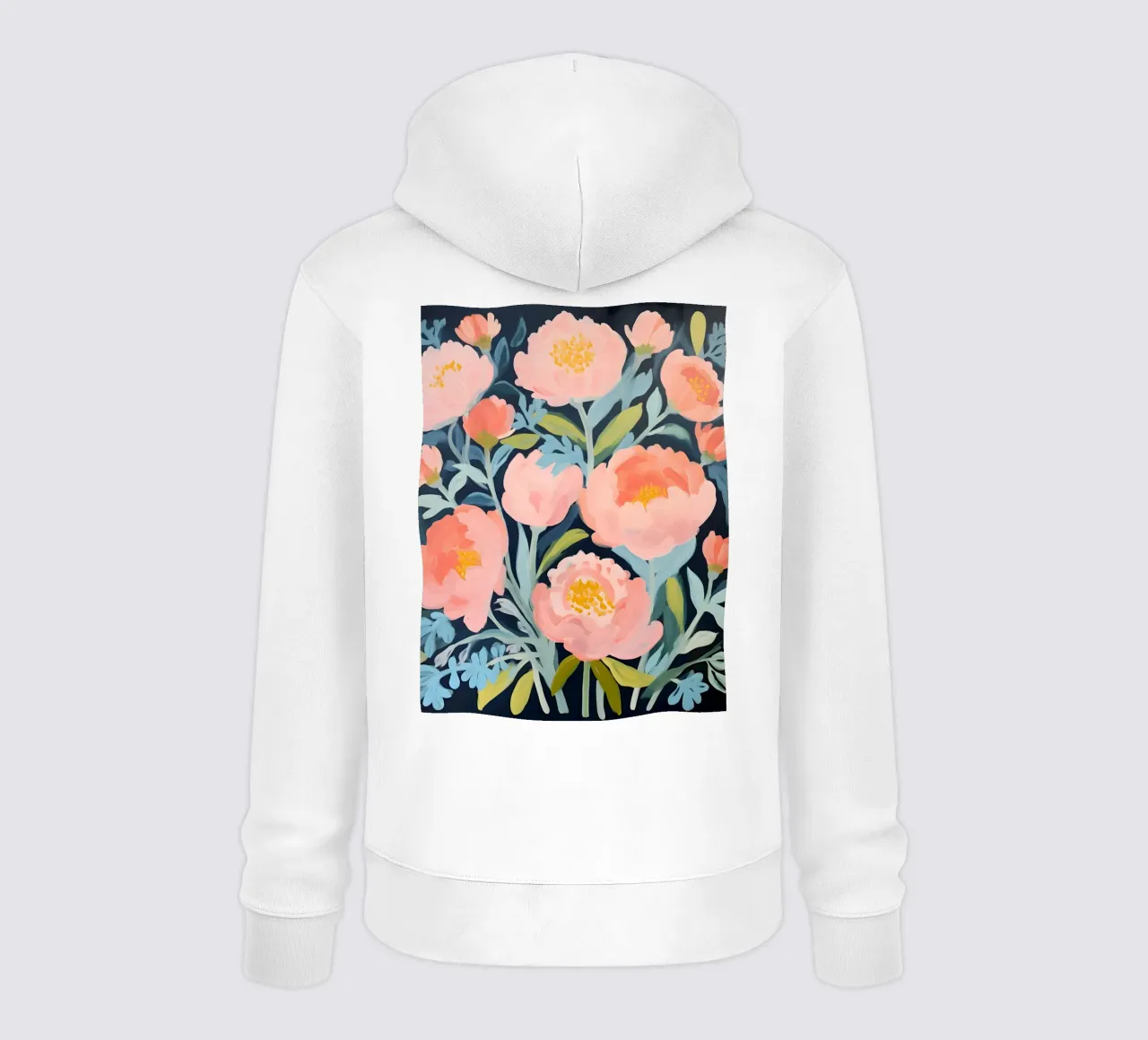 Fiori di mezzanotte - Rosa elegante felpa con cappuccio da KidzStudio