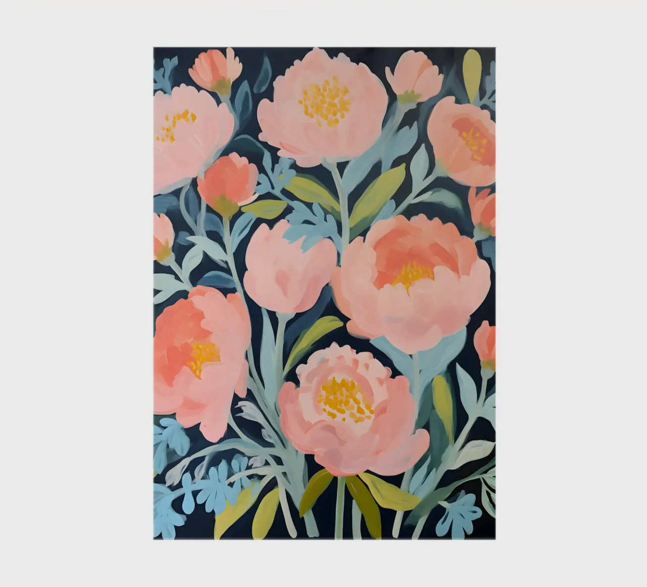 Midnight Blooms – Elegant Pink notebook by KidzStudio