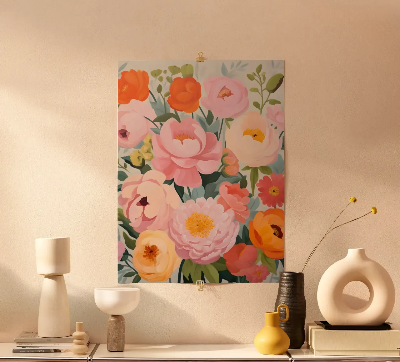 Giardino di primavera in fiore - Vibran carta hahnemühle da KidzStudio